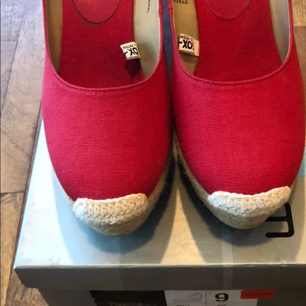 Red Rope Wedges - Picture 2 of 6